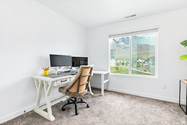 895 S Brubaker Way, Santaquin, UT 84655 - carpeted home office with baseboards