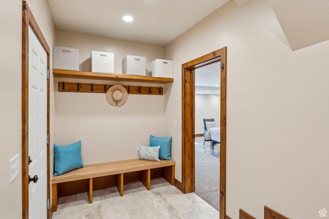3321 W Big Spruce Way Unit E54, Park City, UT 84098 - mudroom featuring recessed lighting and baseboards