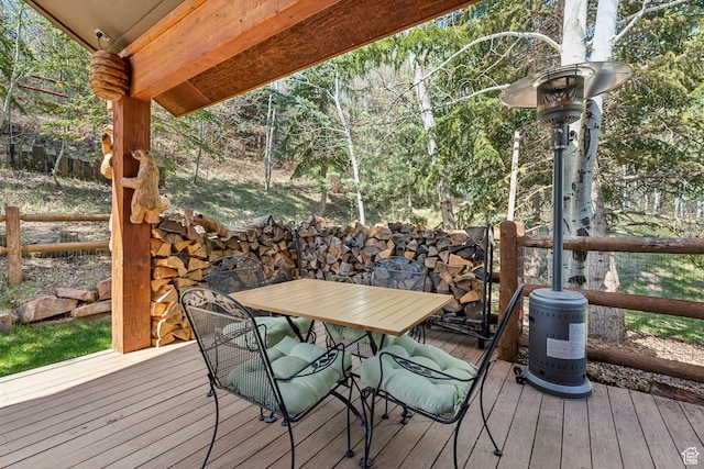 3321 W Big Spruce Way Unit E54, Park City, UT 84098 - deck with outdoor dining area