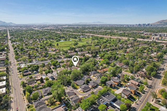 2597 S Elizabeth St, Salt Lake City, UT 84106 - aerial view of residential area with mountains