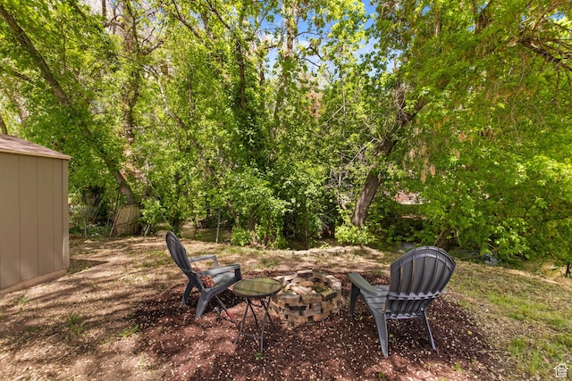 63 E 100 S, Nephi, UT 84648 - view of yard featuring a fire pit