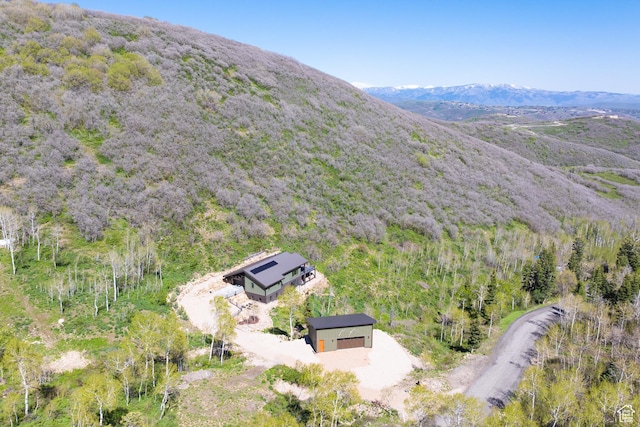 10256 N Basin Canyon Rd, Park City, UT 84098 - view of subject property with mountains and a heavily wooded area