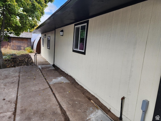 view of home's exterior featuring a patio