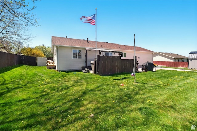 view of rear view of property