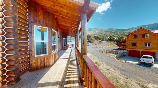 1982 S High Juniper Dr, Cedar City, UT 84720 - view of home's exterior with a mountain view and log exterior