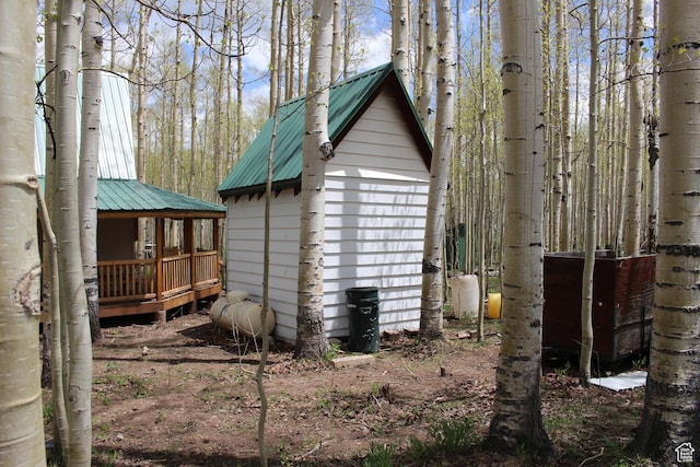 view of outdoor structure