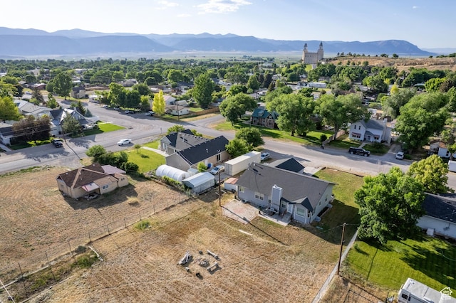 320 E 100 N, Manti, UT 84642 - aerial perspective of suburban area featuring a mountainous background