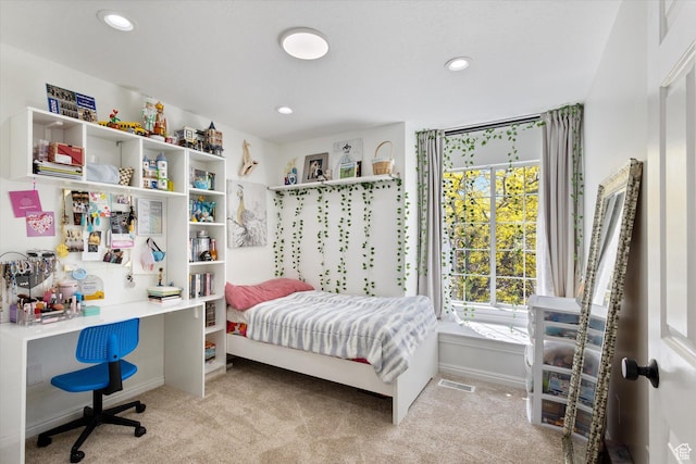4962 S Glasmann Way S, Ogden, UT 84403 - bedroom with multiple windows, carpet flooring, a desk, and recessed lighting