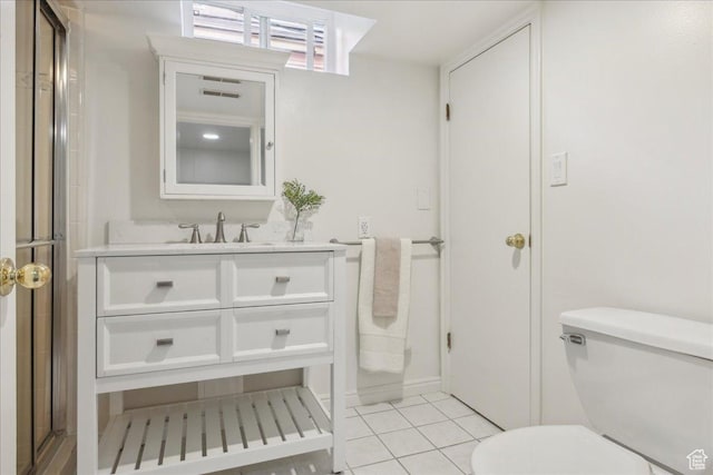 1225 E 700 S, Salt Lake City, UT 84102 - full bath featuring toilet, a shower stall, tile patterned floors, and vanity