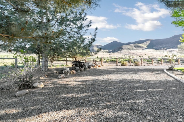 860 S 720 W, Glenwood, UT 84730 - view of yard with a mountain view, fence, and a view of countryside