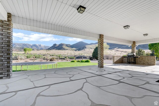 860 S 720 W, Glenwood, UT 84730 - view of patio / terrace with a mountain view and a grill