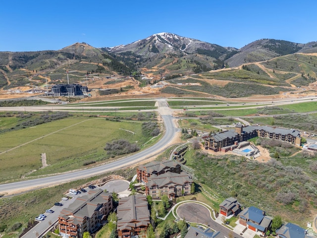 view of property location with a mountainous background