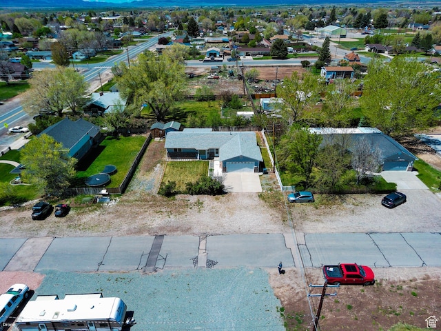 aerial perspective of suburban area