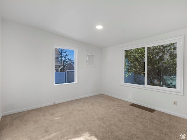 331 N K St, Salt Lake City, UT 84103 - spare room with carpet, baseboards, and recessed lighting