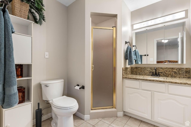 1660 E 900 S Unit 29, Clearfield, UT 84015 - bathroom with tile patterned floors, baseboards, a shower stall, and toilet