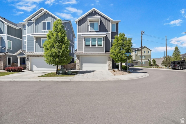 834 W Shelton Way, Midvale, UT 84047 - multi unit property featuring stone siding, board and batten siding, driveway, and a garage