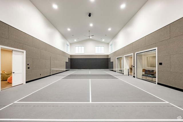 view of tennis court