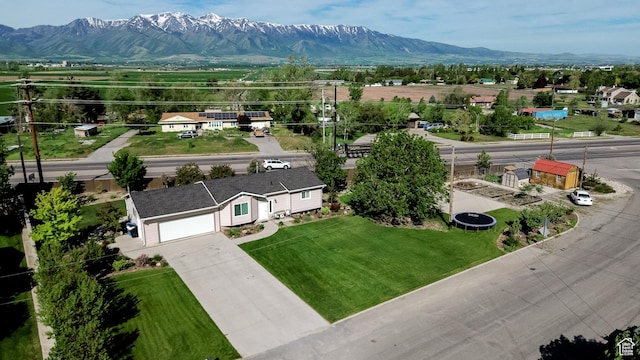 drone / aerial view of mountains
