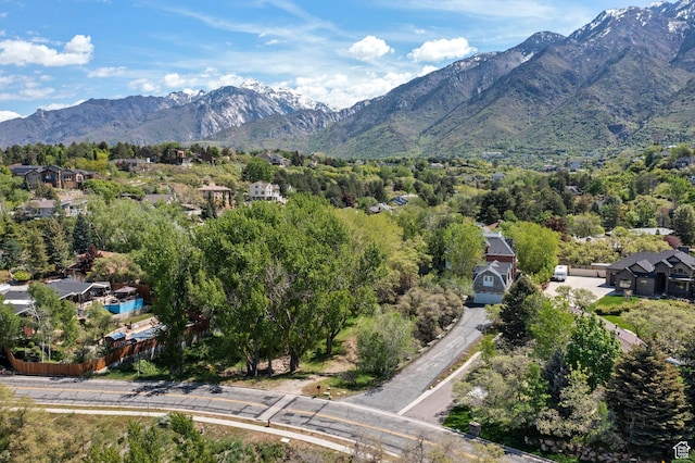 view of property location with mountains