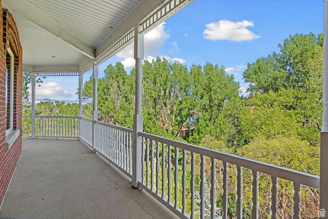 view of balcony