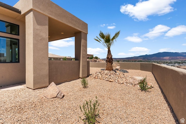 1526 S Shale Dr, St George, UT 84790 - view of yard with a mountain view and fence