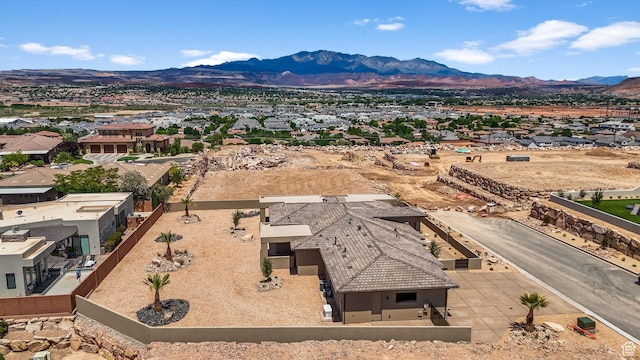 1526 S Shale Dr, St George, UT 84790 - aerial perspective of suburban area featuring a mountainous background