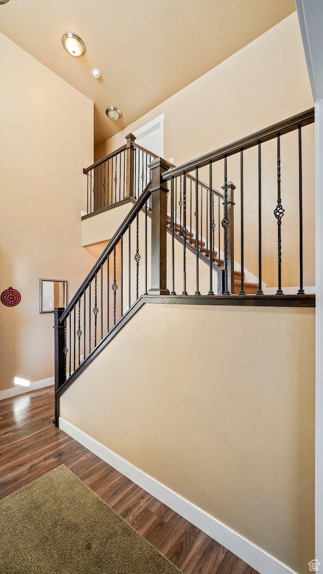 186 W 380 S, American Fork, UT 84003 - stairway with baseboards and wood finished floors