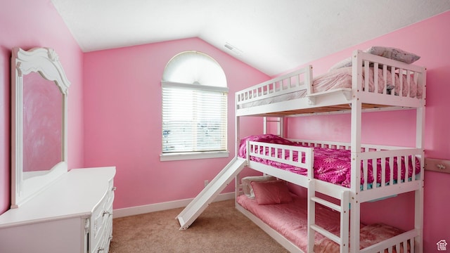 186 W 380 S, American Fork, UT 84003 - bedroom with light colored carpet, vaulted ceiling, and baseboards