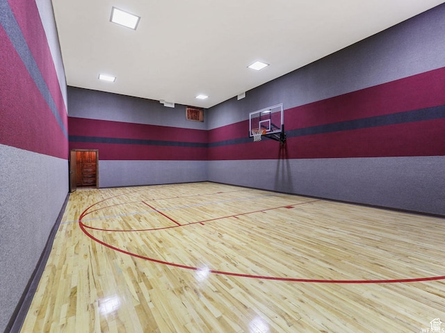 view of basketball court with community basketball court