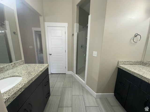 5516 W Florence Ln N, Highland, UT 84003 - bathroom with a shower stall and vanity