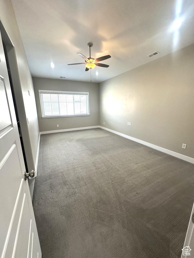 5516 W Florence Ln N, Highland, UT 84003 - carpeted spare room featuring a ceiling fan and baseboards