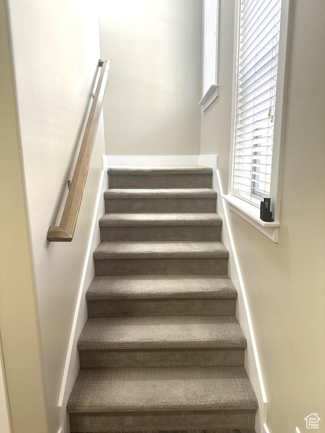 5516 W Florence Ln N, Highland, UT 84003 - stairway with plenty of natural light