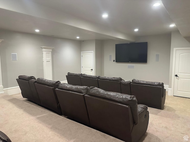 5516 W Florence Ln N, Highland, UT 84003 - cinema with light colored carpet and recessed lighting