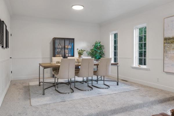 441 N Palisades Dr, Orem, UT 84097 - carpeted dining area with crown molding