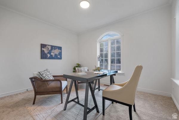 441 N Palisades Dr, Orem, UT 84097 - dining room featuring crown molding and carpet floors