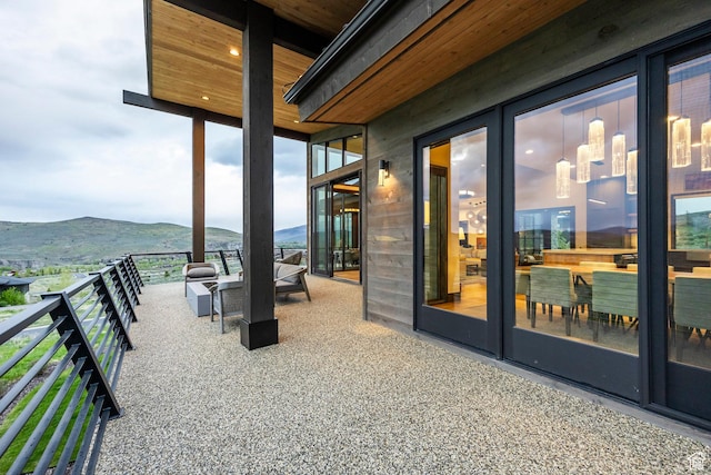 6110 E Blue Wing Loop, Kamas, UT 84036 - view of patio / terrace featuring a mountain view
