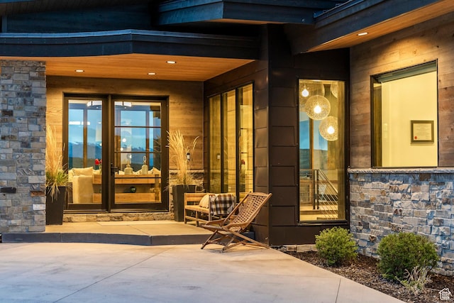 6110 E Blue Wing Loop, Kamas, UT 84036 - entrance to property with stone siding