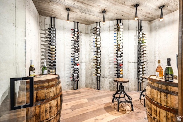 6110 E Blue Wing Loop, Kamas, UT 84036 - wine cellar with wood finished floors