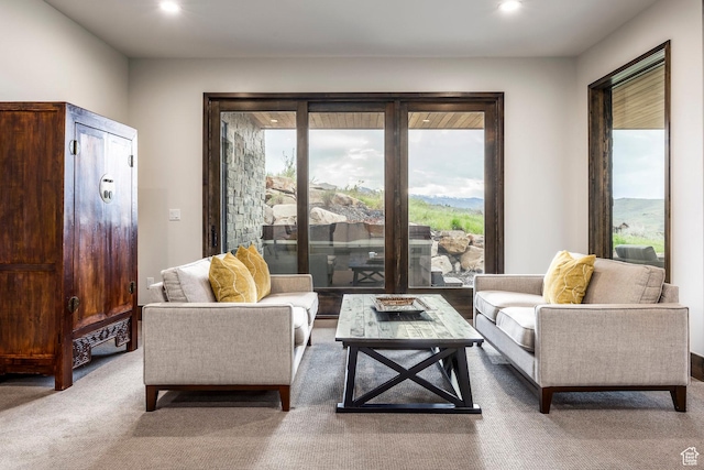 6110 E Blue Wing Loop, Kamas, UT 84036 - living area with recessed lighting and carpet