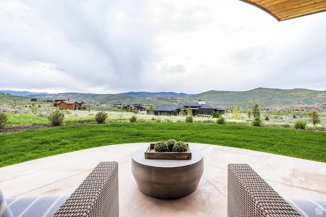 6110 E Blue Wing Loop, Kamas, UT 84036 - view of patio featuring a mountain view