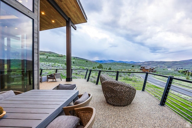 6110 E Blue Wing Loop, Kamas, UT 84036 - balcony featuring a mountain view