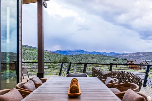 6110 E Blue Wing Loop, Kamas, UT 84036 - balcony with a mountain view