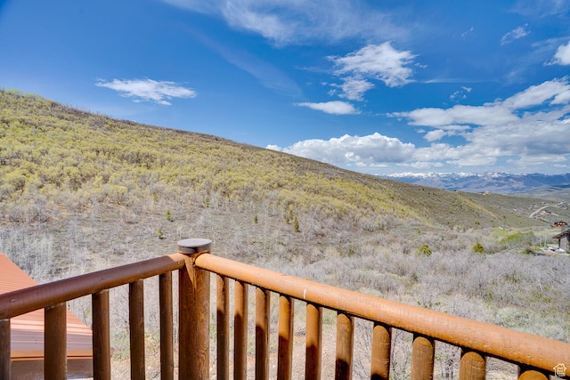 9174 Deer Creek Dr, Heber City, UT 84032 - view of yard featuring a mountain view and a balcony