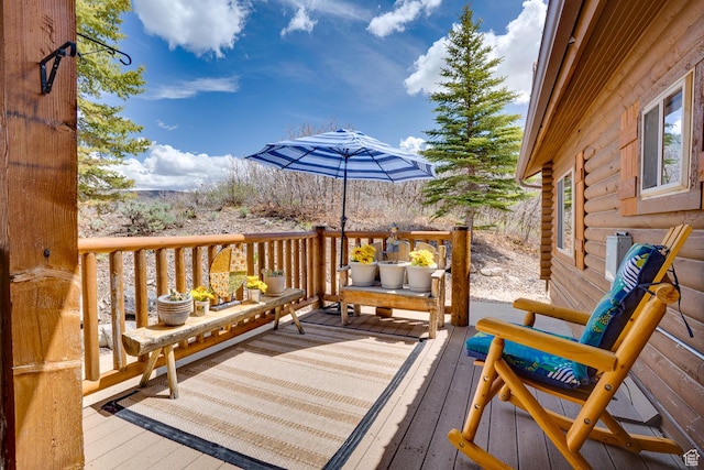 9174 Deer Creek Dr, Heber City, UT 84032 - view of wooden deck