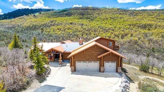 9174 Deer Creek Dr, Heber City, UT 84032 - aerial view of property and surrounding area with a heavily wooded area
