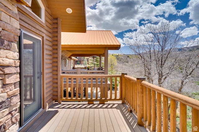 9174 Deer Creek Dr, Heber City, UT 84032 - view of wooden deck