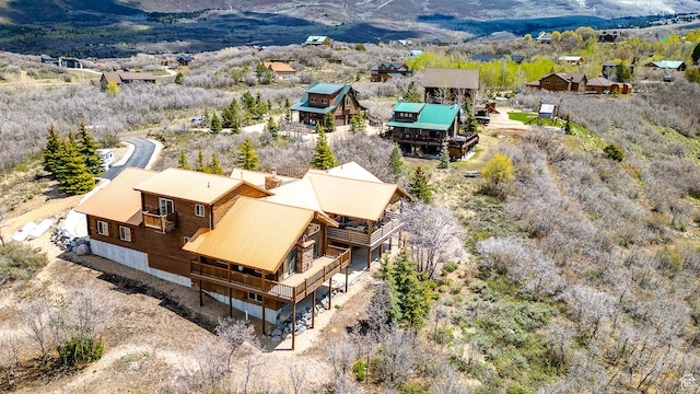 9174 Deer Creek Dr, Heber City, UT 84032 - view from above of property featuring a mountain backdrop