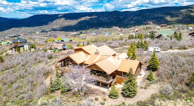 9174 Deer Creek Dr, Heber City, UT 84032 - aerial view of property and surrounding area featuring a mountain backdrop