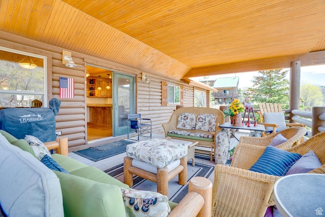 9174 Deer Creek Dr, Heber City, UT 84032 - view of patio / terrace with outdoor lounge area