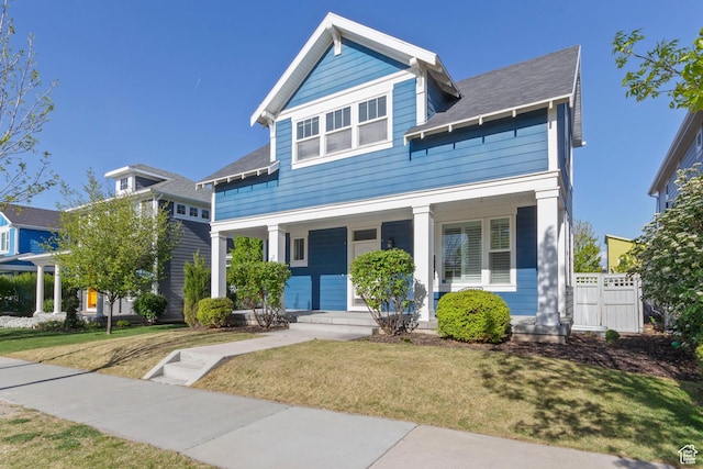 10243 S Silver Mine Rd W, South Jordan, UT 84009 - view of front of home featuring covered porch and roof with shingles